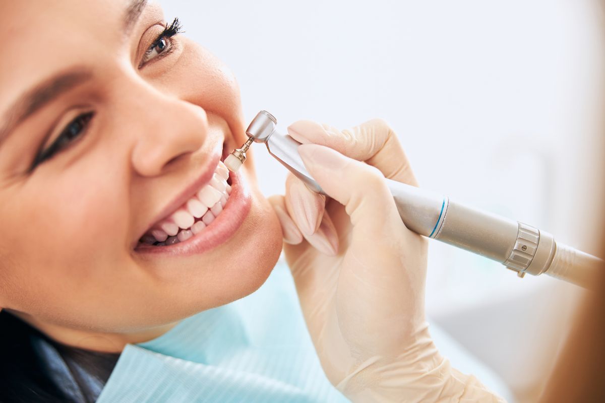 Teeth cleaning.